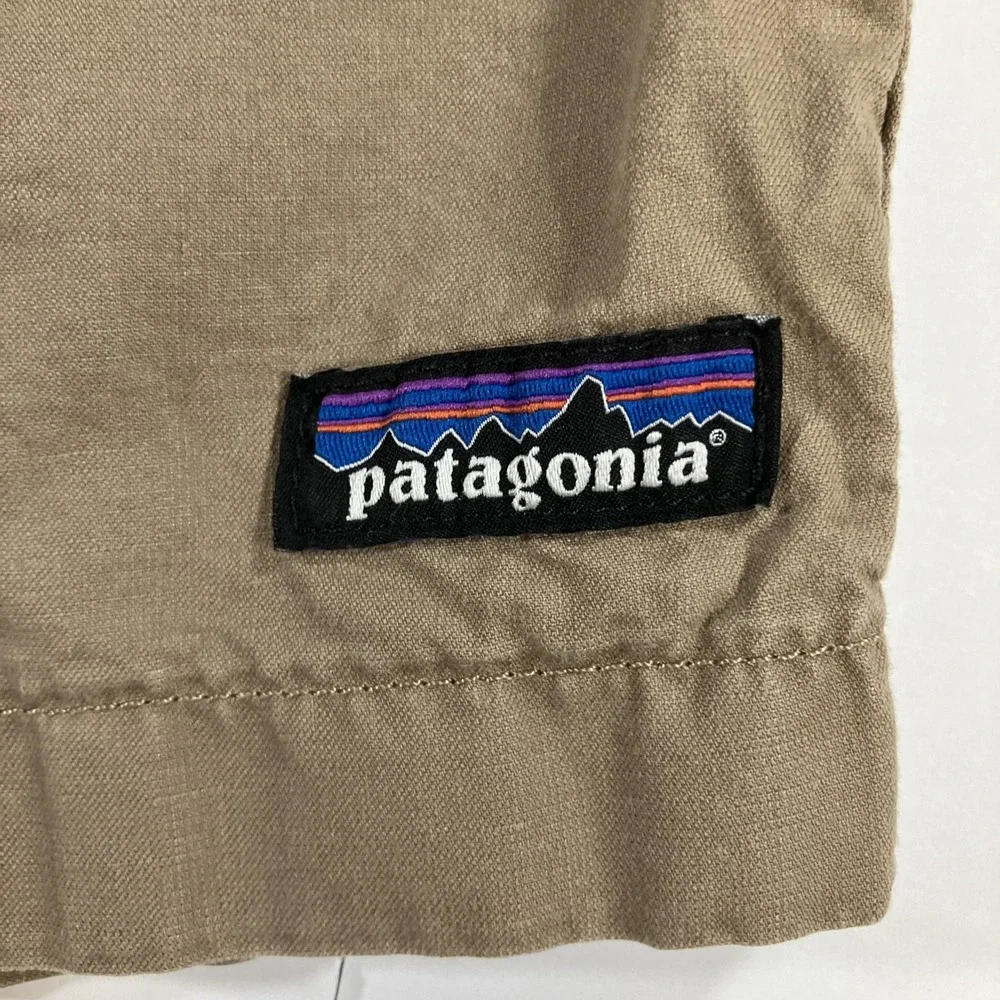 Patagonia All Wear Organic Cotton Hemp Shorts Mens 34 Brown Hiking Camping 7.5
